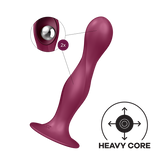 Satisfyer Double Ball-R Soft Silicone Vaginal and Anal Dildo Red Butt Plugs